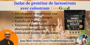 Isolat de protéine de lactosérum avec colostrum