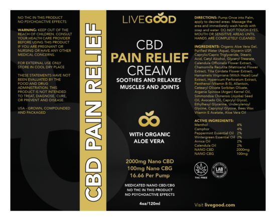 label-cbd-pain-relief-cream-LiveGood-Jean-Marc-Fraiche-Partage66.com